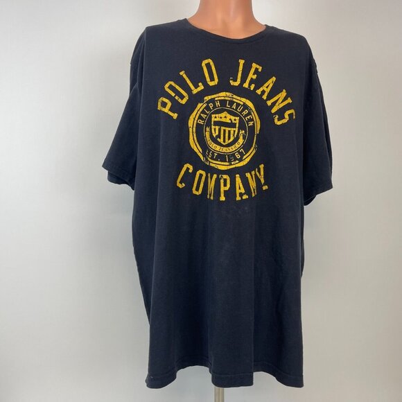 Ralph Lauren Polo Jeans Company Logo Retro T Shirt Size 2XL - Picture 2 of 4